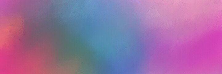 abstract painting background texture with pale violet red, medium orchid and blue chill colors and space for text or image. can be used as header or banner