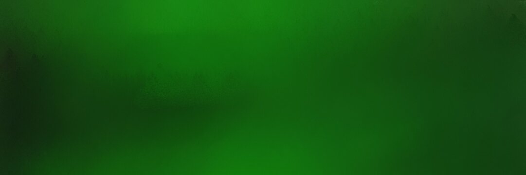 green, very dark green and medium sea green colored vintage abstract painted background with space for text or image. can be used as header or banner