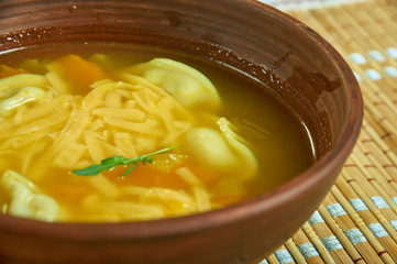 Austrian Kaseknodelsuppe