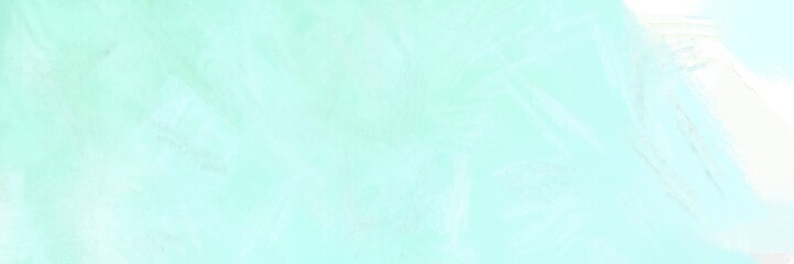 vintage abstract painted background with light cyan, mint cream and pale turquoise colors and space for text or image. can be used as header or banner