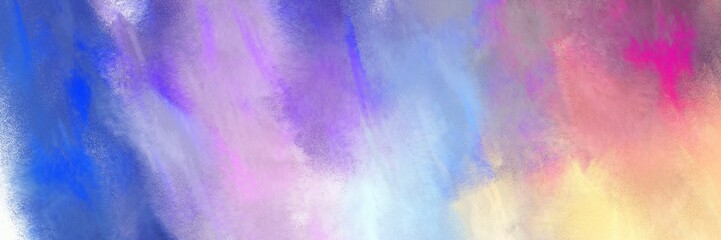 light pastel purple, royal blue and antique white color background with space for text or image. vintage texture, distressed old textured painted design. can be used as header or banner