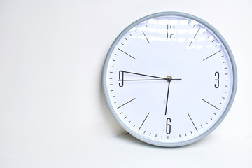 Modern Clock on white background