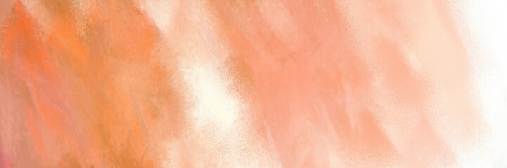 Fototapeta premium light salmon, dark salmon and linen colored vintage abstract painted background with space for text or image. can be used as header or banner