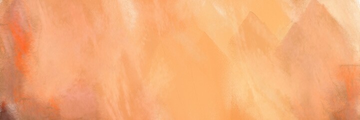 abstract painting background graphic with light salmon, sienna and skin colors and space for text or image. can be used as header or banner