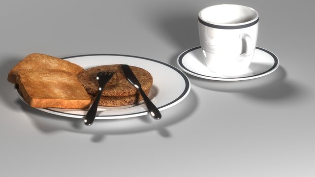 Fr&uuml;hst&uuml;ck mit Toast