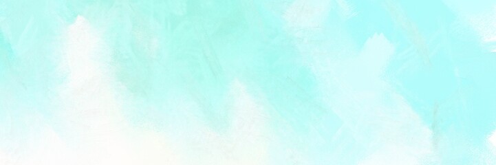 abstract painting background texture with pale turquoise, mint cream and light cyan colors and space for text or image. can be used as header or banner