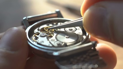 Watchmaker's workshop, mechanical watch repair