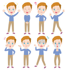 外国人男性　全身　セット