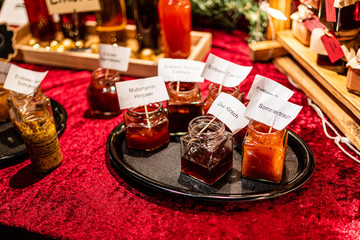 jam Christmas market stand place advent