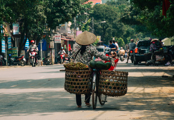 Vendors on street at downtown