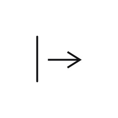 Logout icon flat design. Vector illustration.