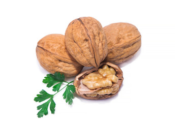 tasty nuts isolated on white