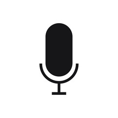 Microphone vector icon. vector illustration