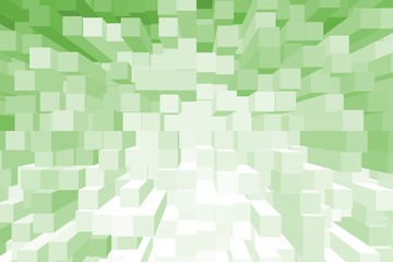 abstract light green background made from blocks