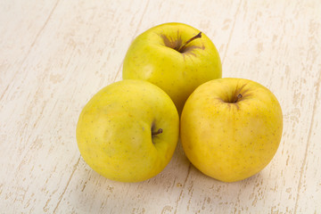 Yellow ripe apples