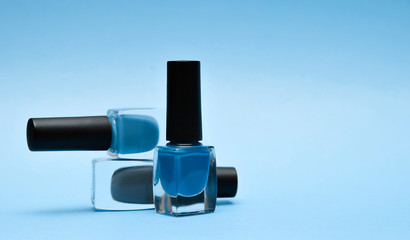 Nail polish in trendy color. Color of the year 2020.