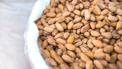 dried pistachios in sacks for sales