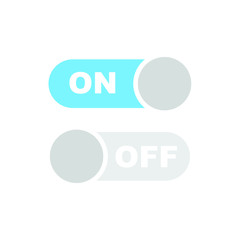 Switch On and Off icon. Vector illustration