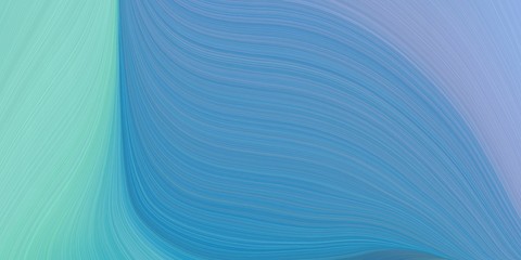 curvy background design with steel blue, sky blue and light pastel purple color