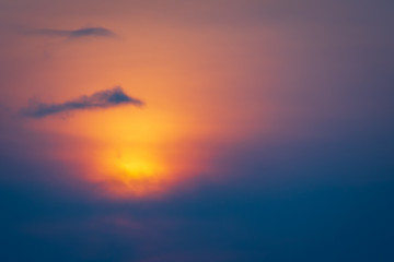The sun through smokey haze