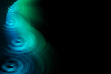 Abstract background with concentric circles.