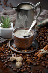 Black coffeeblack, brown, background, drink, cup, coffee, food, old, table, white, hot, traditional, breakfast, beverage, aroma, espresso, caffeine, mug, cafe, dark, text on an old background in a cup