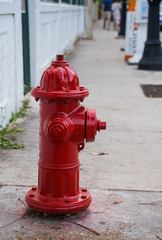 Red fire hydrant on Key West
