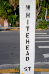 Whiteheadstreet name tag on Key West