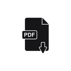 File PDF icon design. Vector illustration