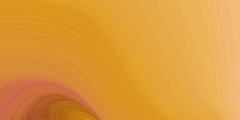 contemporary waves design with golden rod, sandy brown and sienna color