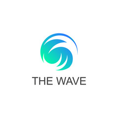WAVE ABSTRACT ILLUSTRATION  LOGO DESIGN VECTOR WITH GRADIENT COLOR FOR YOUR BUSINESS