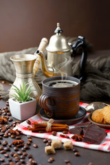 Black coffeeblack, brown, background, drink, cup, coffee, food, old, table, white, hot, traditional, breakfast, beverage, aroma, espresso, caffeine, mug, cafe, dark, text on an old background in a cup