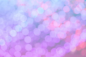 Colorful abstract bokeh lights  background.Abstract blurred bokeh Christmas or New Year lights in background.