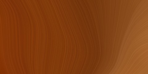 modern waves background design with saddle brown, chocolate and sienna color
