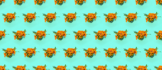 Seamless pattern.  Sun Flowers.Use for print