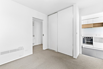 Empty and unfurnished brand new apartment