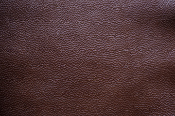 Dark full grain choco brown leather texture