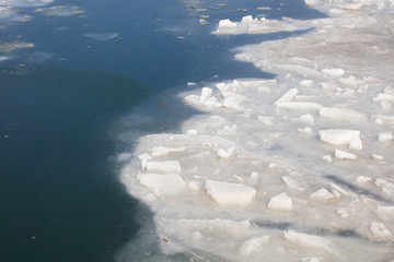 Broken ice in the wild