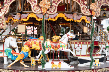 Karussell am Christkindlesmarkt in Nürnberg