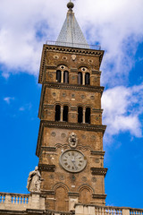 Detail of the historical Basilica Papale di Santa Maria Maggiore in Rome, Italy