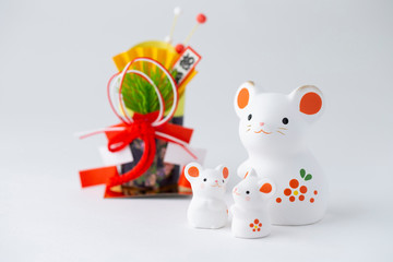 ねずみ年の年賀素材