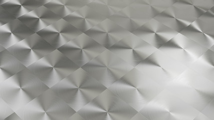 Obraz premium 3D rendering of Metal texture of anisotropic aluminum foil