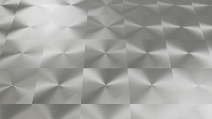 3D rendering of Metal texture of anisotropic aluminum foil