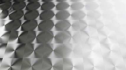 3D rendering of Metal texture of anisotropic aluminum foil