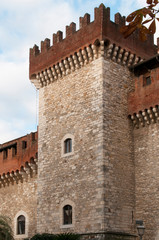 Fototapeta na wymiar Carrara, Italy: the tower of the medieval Cybo Malaspina castle