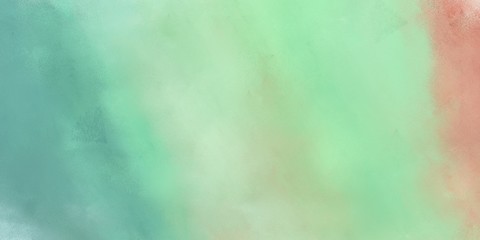 Fototapeta na wymiar abstract painting background graphic with ash gray, cadet blue and medium aqua marine colors and space for text or image. can be used as header or banner