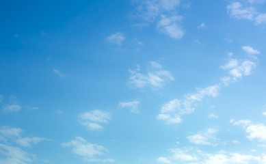 blue sky with beautiful natural white clouds