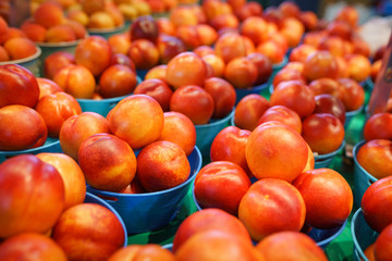 Organic fruits in market