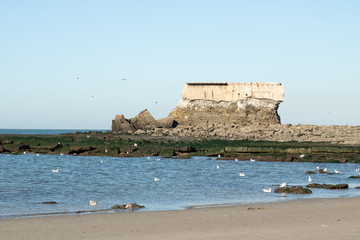 Les ruines du Fort de l'Heurt à Le Portel - Côte d'Opale - Pas-de-Calais