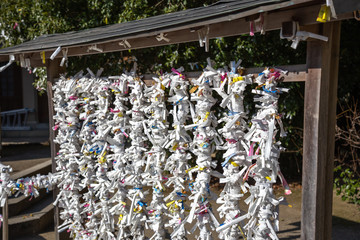 Obraz premium 神社のおみくじ